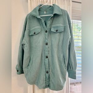 Free People Ruby Jacket Size XS - Color teal blue